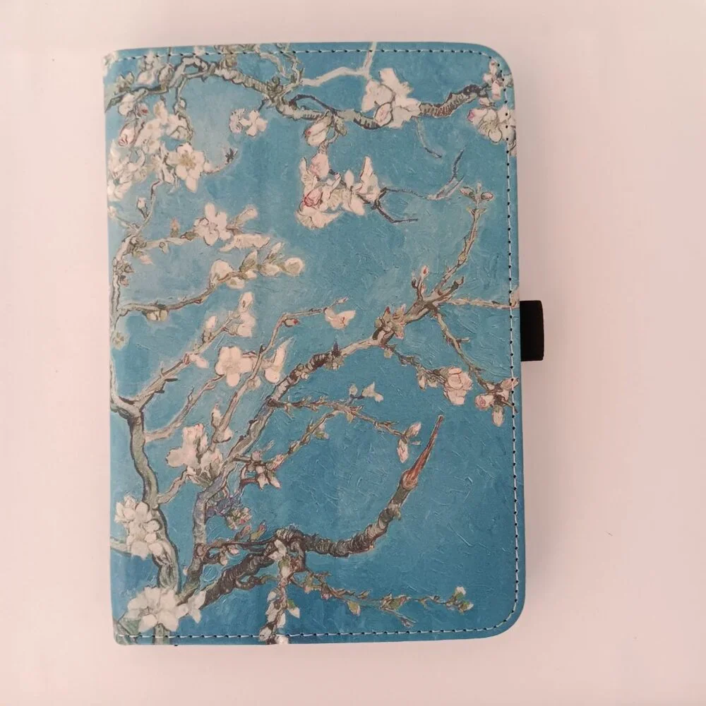 New Kindle Paperwhite Cover Apricot Blossom Blue Soft Foldable Stand COCFOOKIW